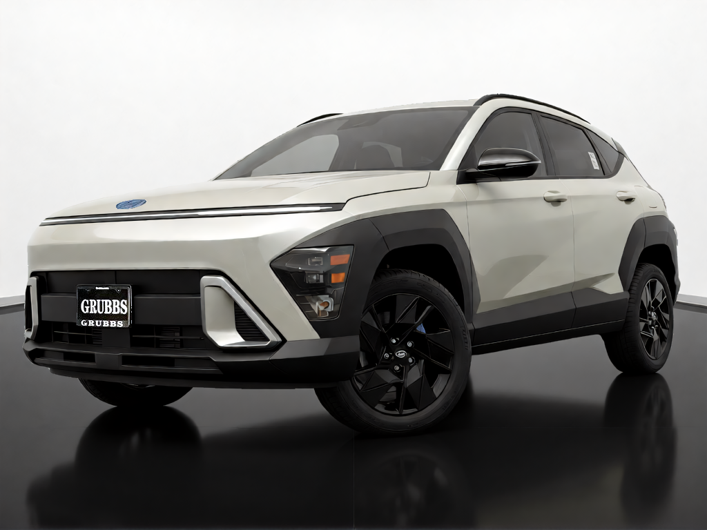 Hyundai Kona photographed in a clean virtual studio